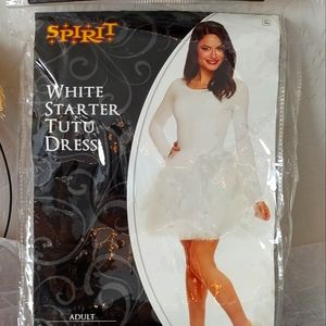 Spirit Halloween Tutu Dress white/ sz small